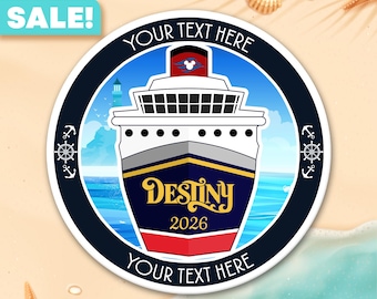 Imanes personalizados para puertas de cruceros de Disney, decoraciones para puertas de cruceros, imán para puerta de Royal Caribbean, imanes para cruceros de Disney, Disney Destiny 2026