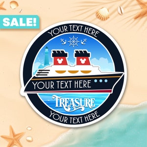 Personalized  Disney Cruise Door Magnets, Cruise Door Decorations, Royal Caribbean Door, Disney Cruise Magnets, Disney Cruise Line Treasure