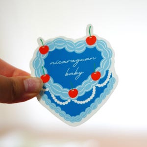 Nicaraguaanse vintage cakesticker | Sticker Nicaragua, sticker Latina