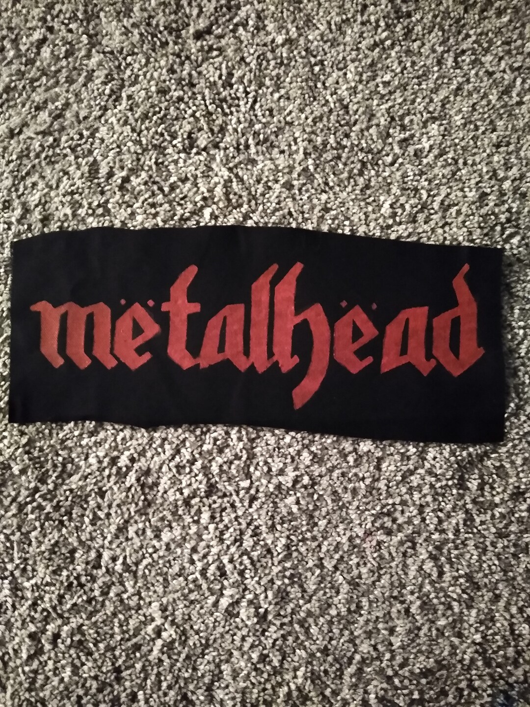 Metal Head Rocker METALHEAD en la fuente MOTORHEAD Rocker Patch pintura - Etsy México