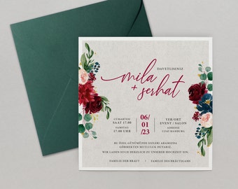 Hochzeitskarten | Hochzeiteinladungen | Wedding invitation