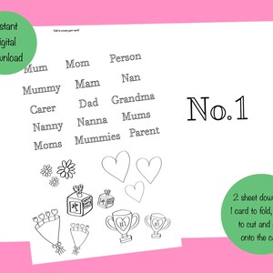 Kit para hacer tarjetas fáciles para el Día de la Madre