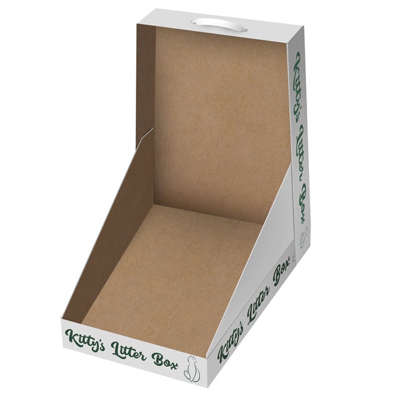 Kitty Litter Box litter Included Febreze Scented 100 Biodegradable Eco Friendly Disposable Etsy