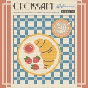 Breakfast Counted Cross Stitch PDF | Retro | English | DMC