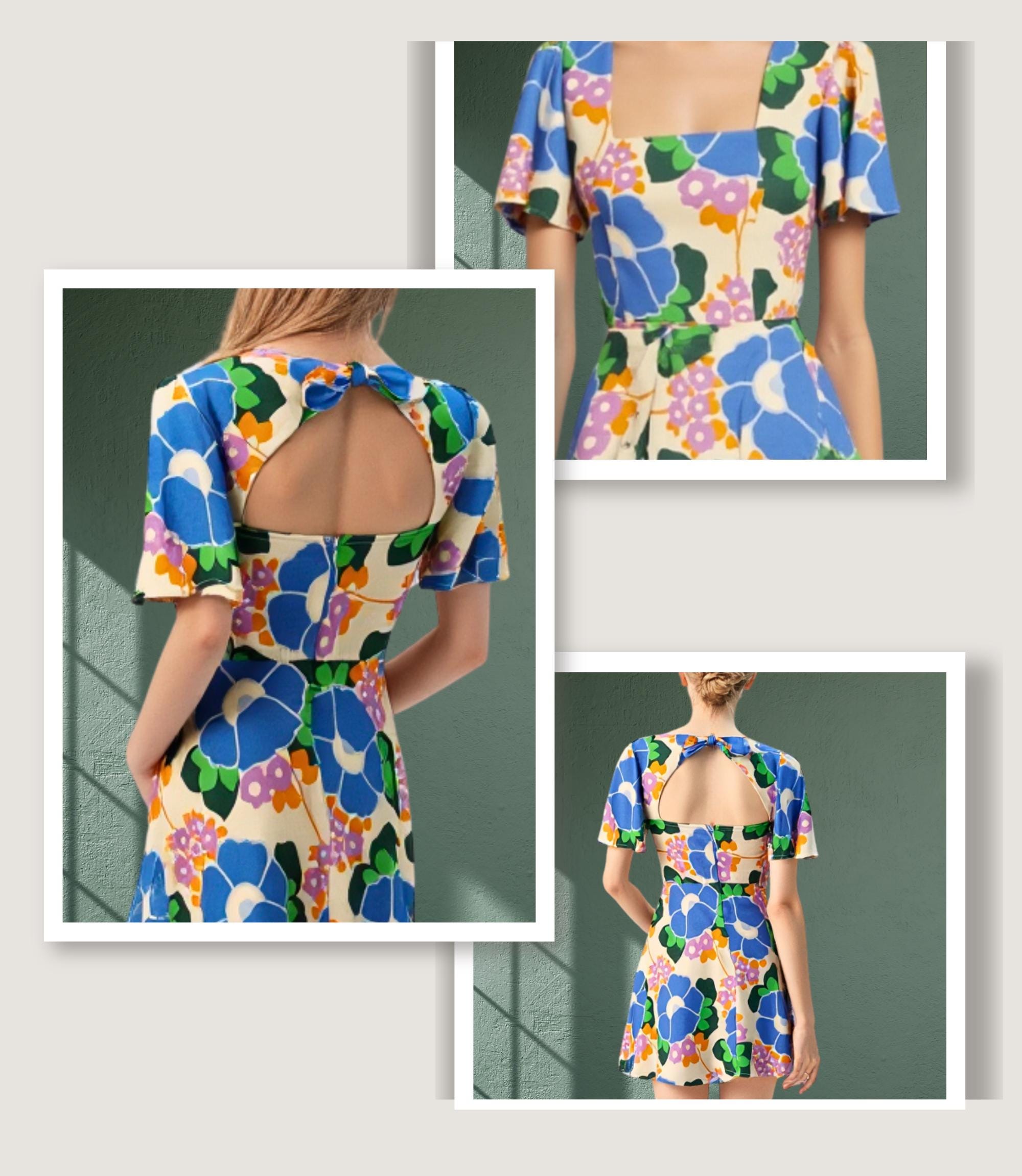 ワンピース Little Butterfly Sleeve Dress Little Butterfly Sleeve Dress（ワンピース）｜Her lip to