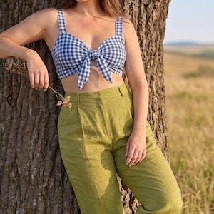 Reversible Bow Tie Bralette Sewing Pattern: Beginner Friendly-Tie Front Summer Top -10 Sizes Available image 3
