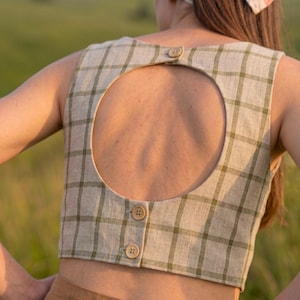 Cut Out Back Tank Top Pdf Sewing Pattern: Beginner Friendly Summer Top Pattern-10 Sizes Available image 11