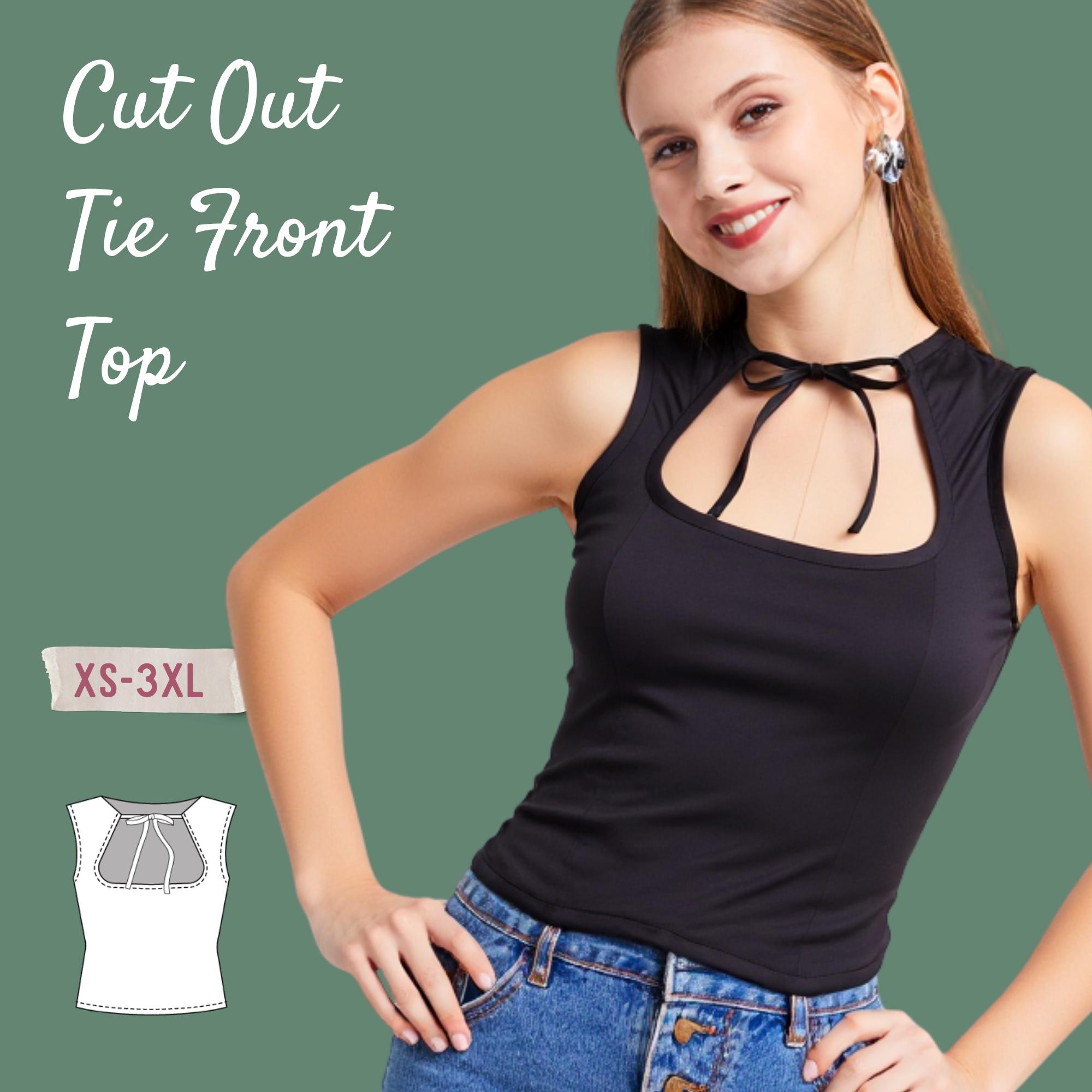 top with front cut out