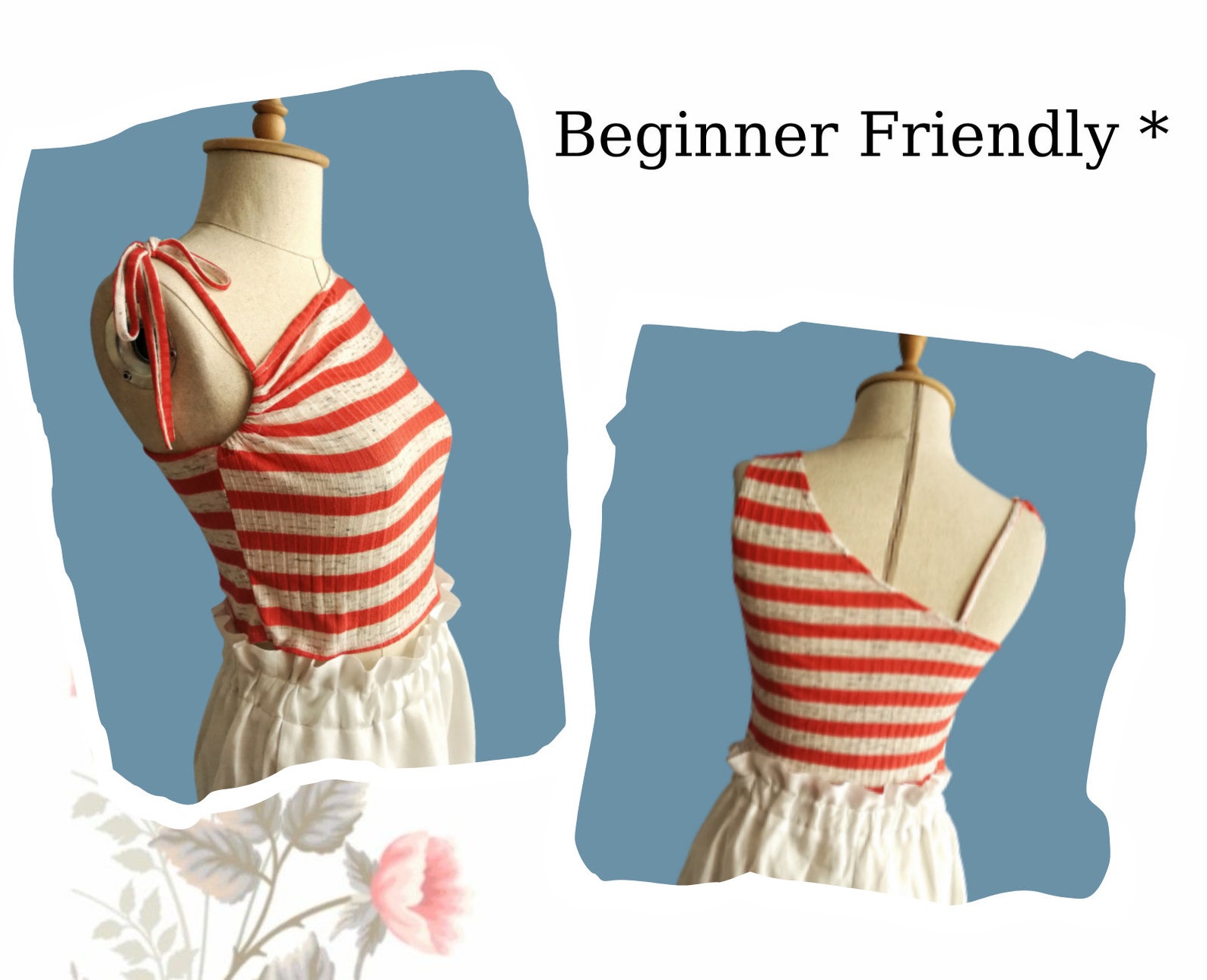 Asymmetrical Side Ruched Top Pattern Printable Sewing Pattern - Etsy