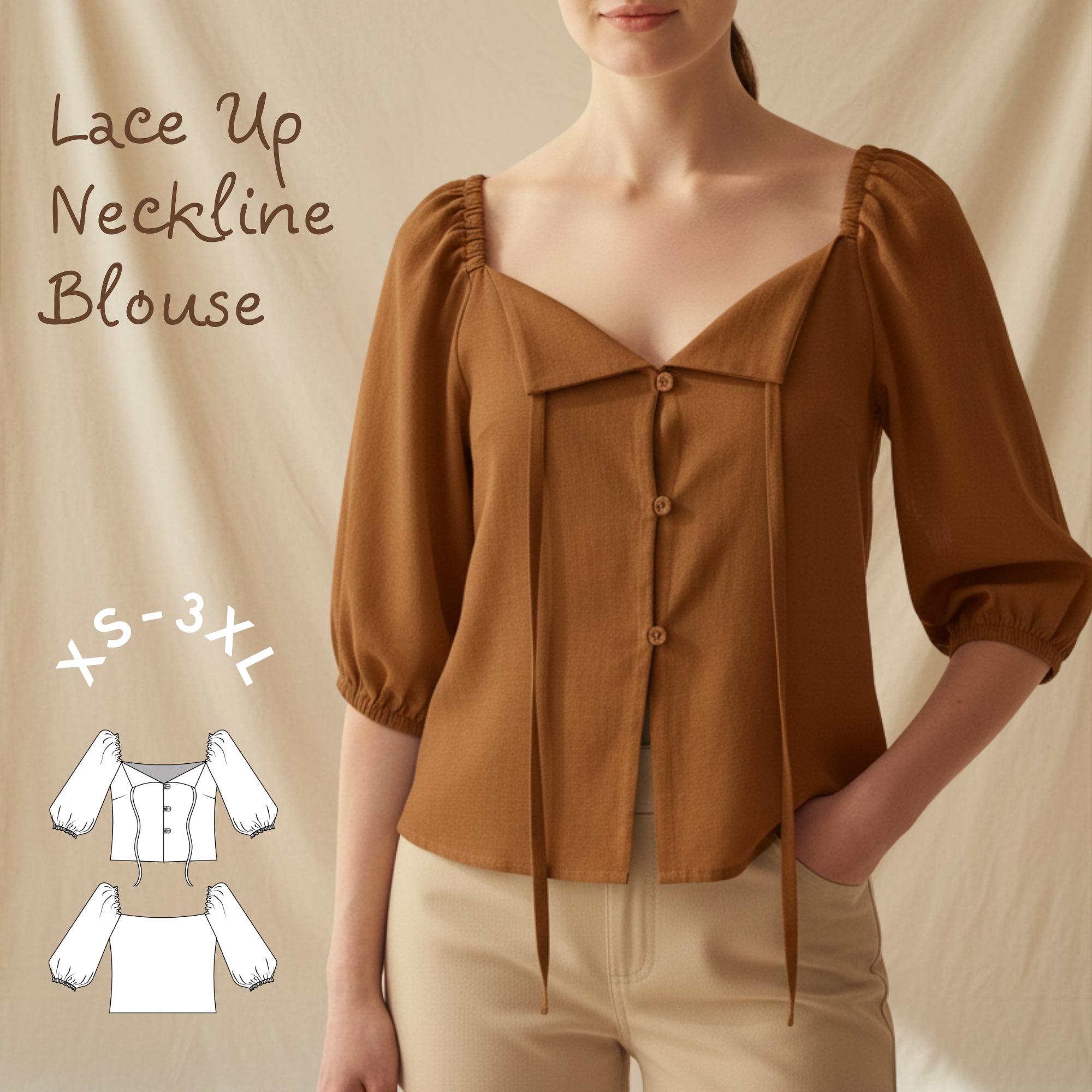 Loop Button Blouse - Etsy