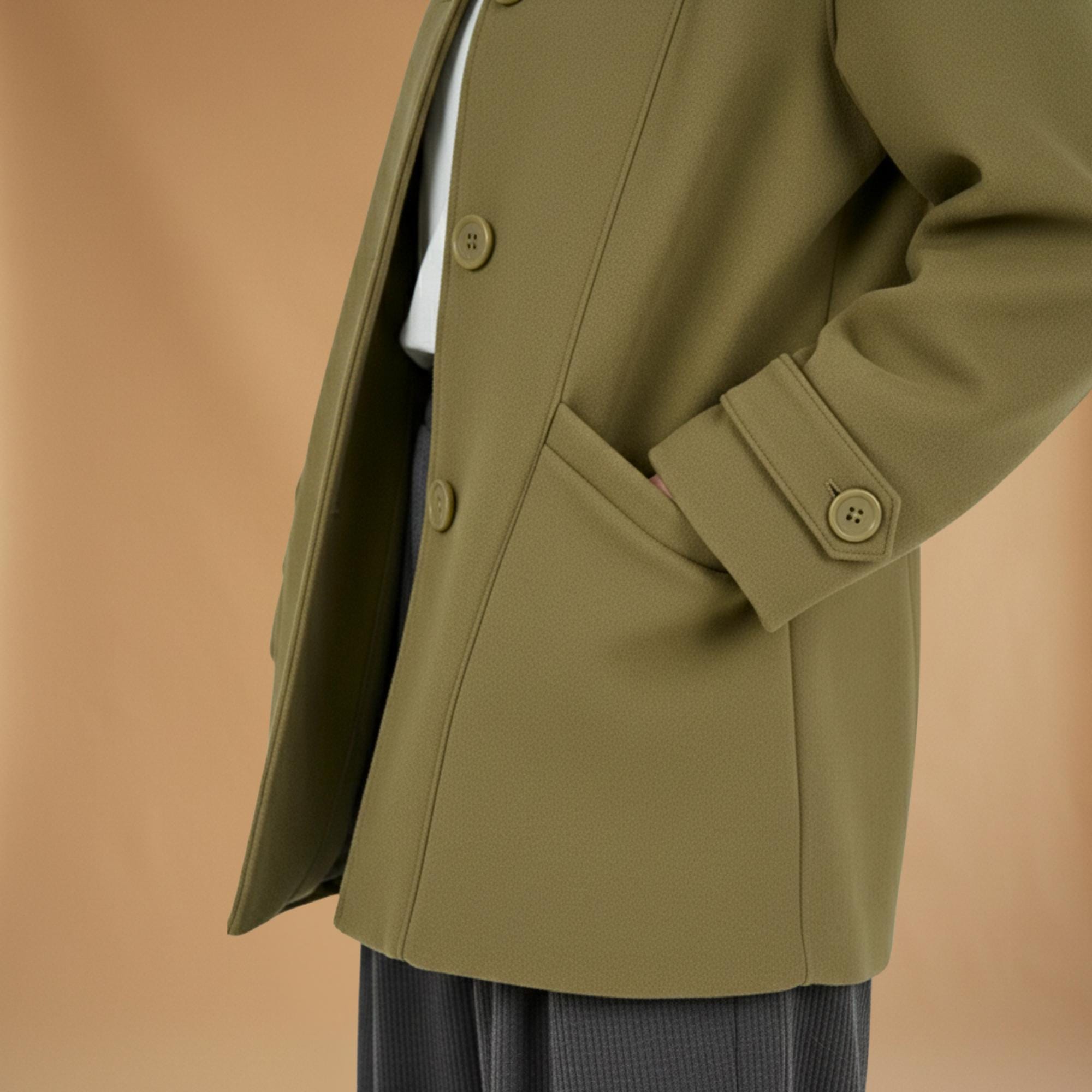 High Neck Coat /funnel Coat Pdf Sewing Pattern / 0/XXS/32-18/5XL/50 ...