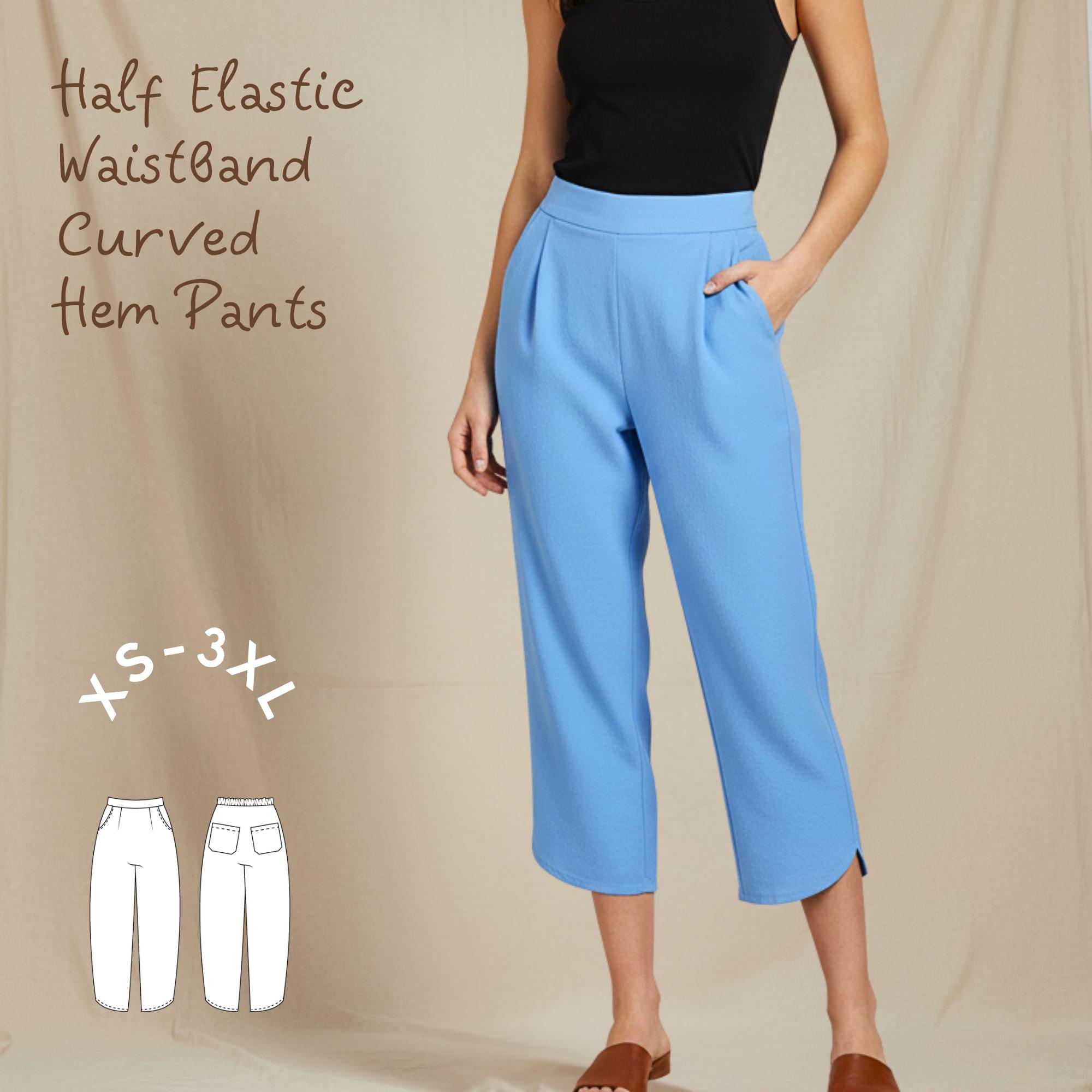 Pantalon Harem Femme Tucker - Taille P, Rayures Bleu Rouge Blanc, Ample, Occasion Très Bon état