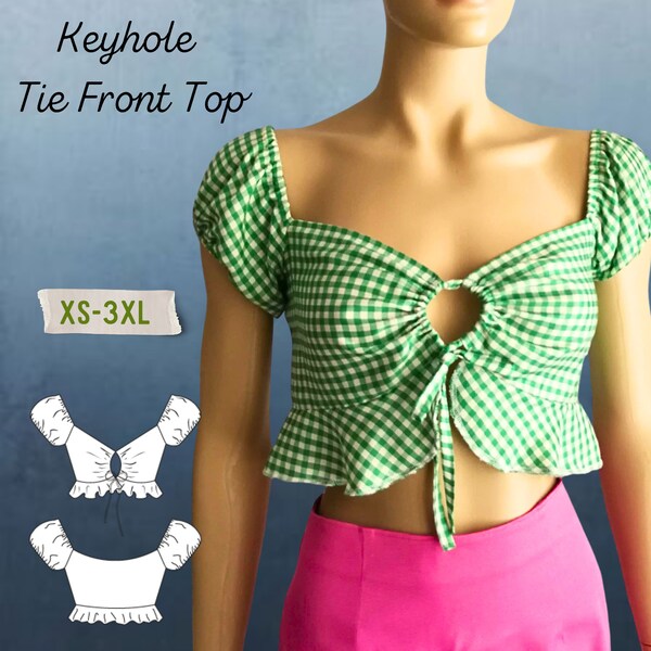 thumbnail image 2 of Women Tie Front Peplum Tank Tops Y2k Coquette Babydoll Shirt Sleeveless Blouse Summer Going Out Vest Top, Black, Small 2 of 10