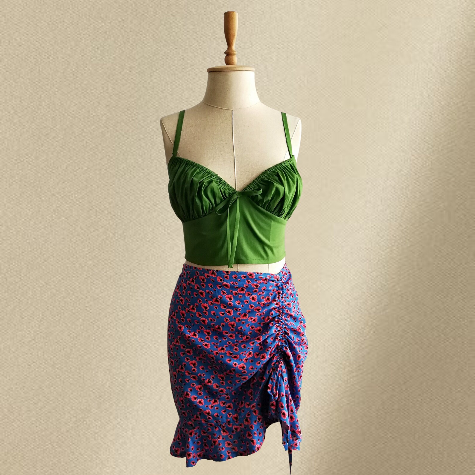 Milkmaid Bustier Top PDF Sewing Pattern Tie Front Croptop - Etsy