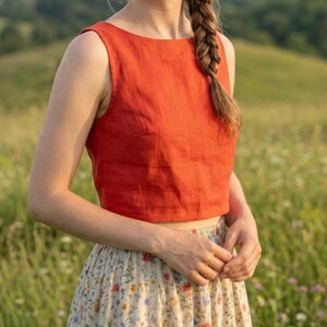 Cut Out Back Tank Top Pdf Sewing Pattern: Beginner Friendly Summer Top Pattern-10 Sizes Available image 4