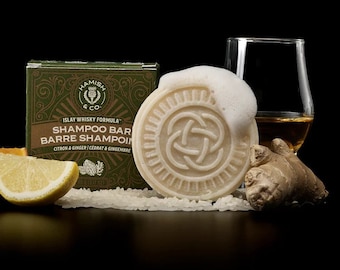 Shampoo Bar for Men | Whisky-Infused Shampoo Bars |  Rice Water Shampoo