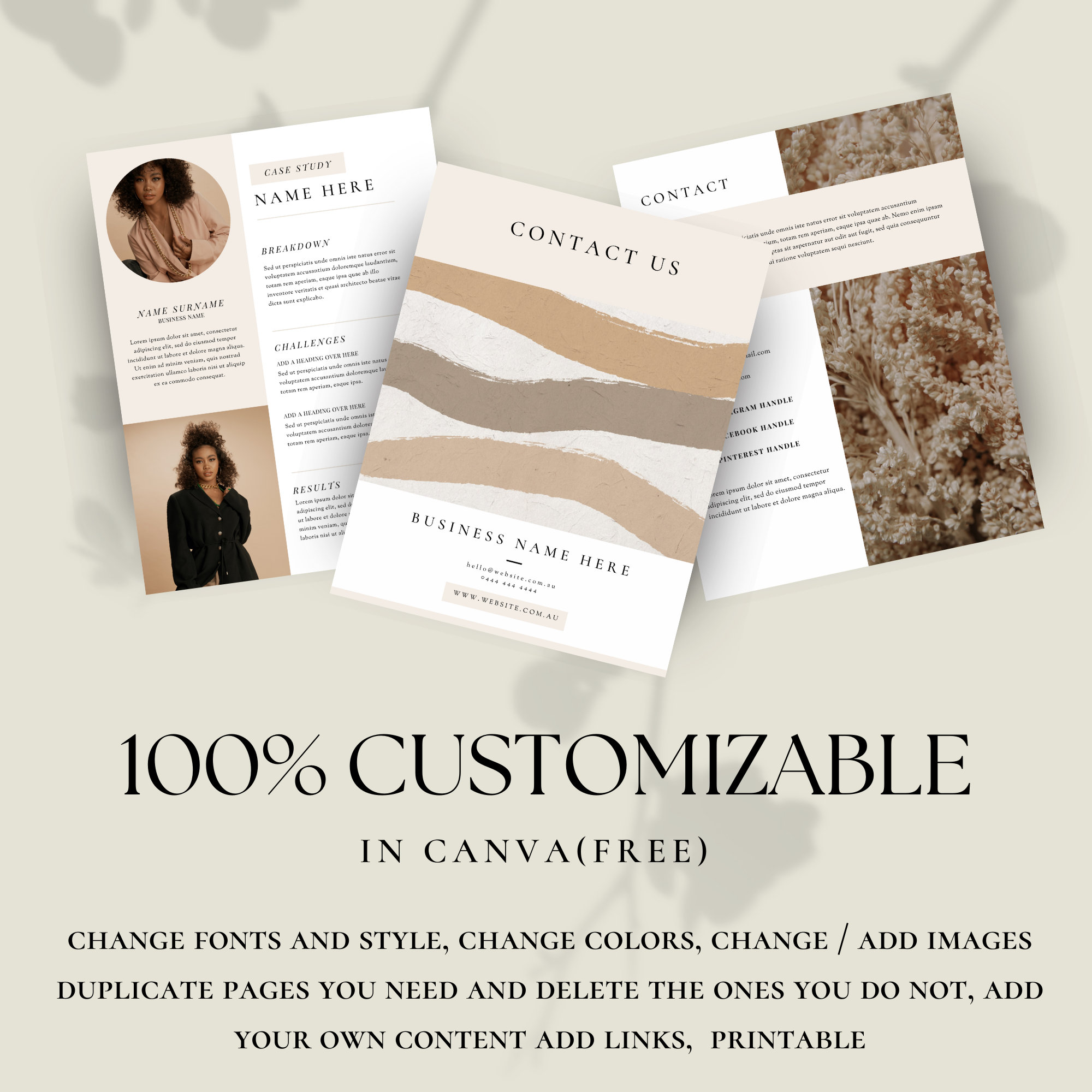Services & Pricing Guide Template Canva, Virtual Assistant Pricing ...
