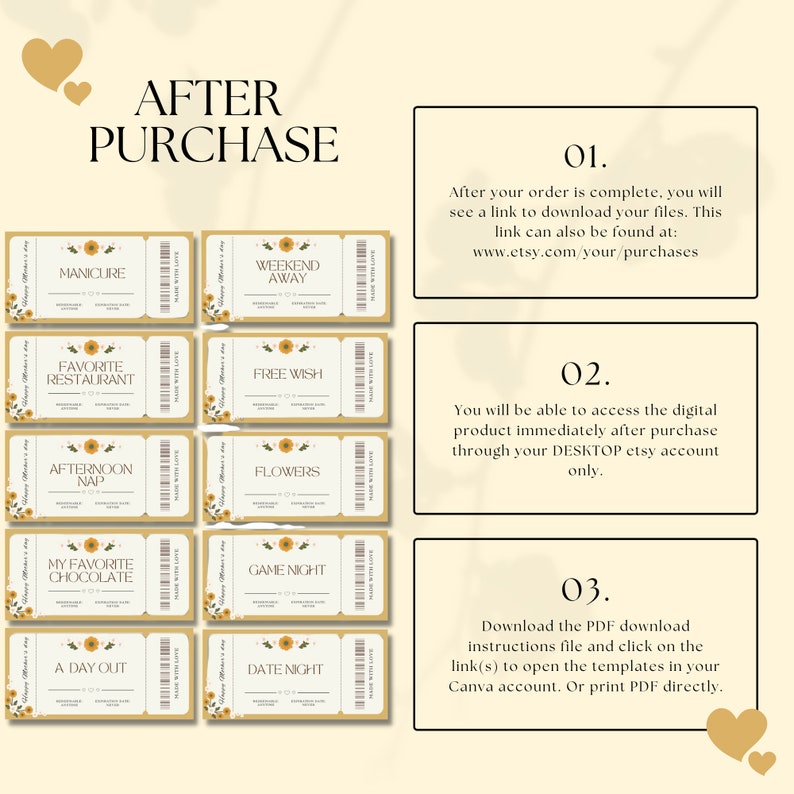 Editable Mom Coupon Book Template for Mothers Day Gift Idea, Printable ...