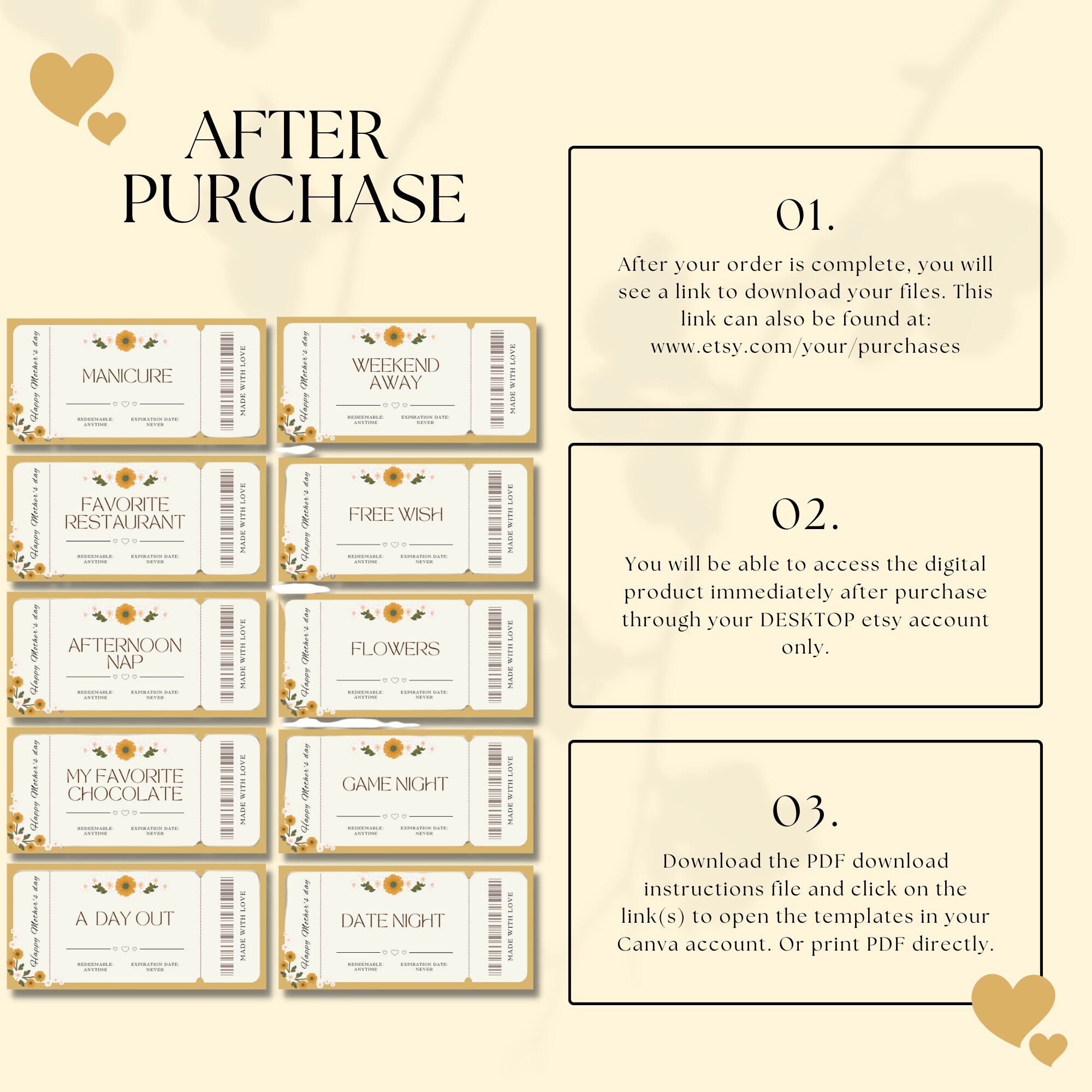 Editable Mom Coupon Book Template for Mothers Day Gift Idea, Printable ...