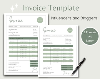 Invoice Template, Business Invoice, Invoice Form, Digital Invoice, Receipt Template, Minimalist Invoice, Editable Invoice, Printable Invoice