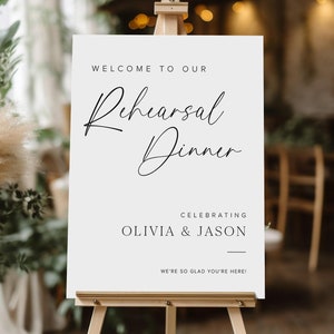 Rehearsal Dinner Sign Template, Welcome To The Night Before Sign Rehearsal Dinner Welcome Sign, The Night Before Wedding Sign, M2