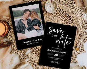 Modern Save The Date Invitation Template, Save The Date Invitation, Photo Save The Date Invite, Save The Date Invite with Photo, M7