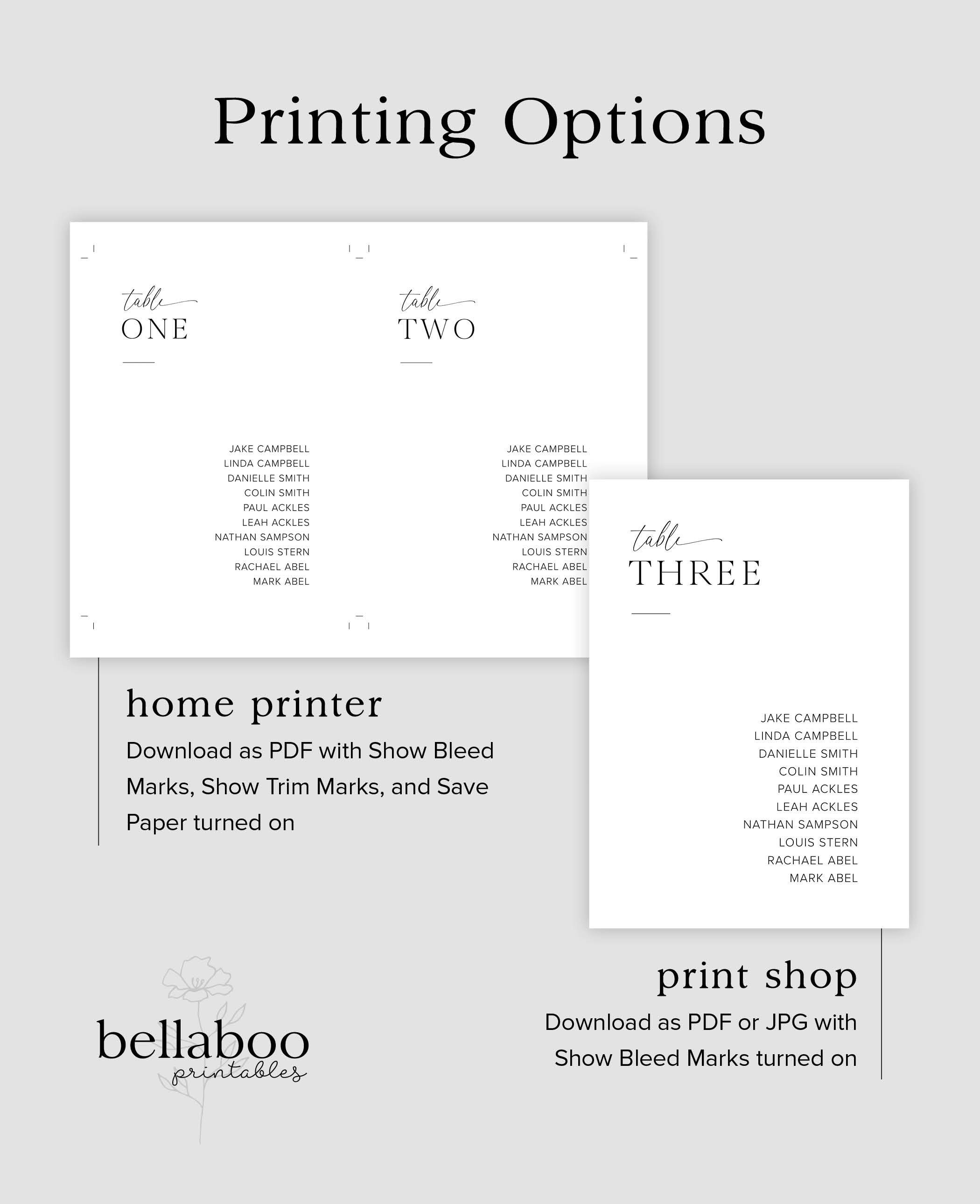 Modern Wedding Seating Chart Cards, Minimalist Wedding Seating Chart