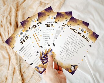 Halloween Baby Shower Games Bundle Template, A Little Boo Baby Shower Games, Ghost Baby Shower Games, Spooky Baby Shower Games, 8B