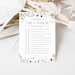 Over or Under Bridal Shower Game, Boho Bridal Shower Game, Over or ...