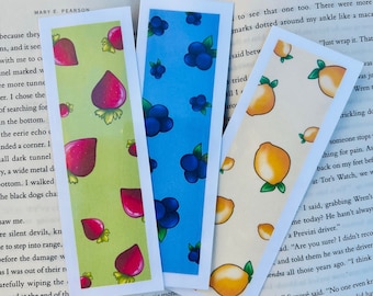 Fruit Bookmark Set | Cute Themed Bookmarks | BookTok