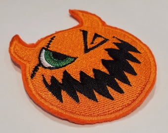 KH Halloweentown Sora Mask/Sor-'o'-lantern Iron-On Patch - Keyblade Wielders Collection