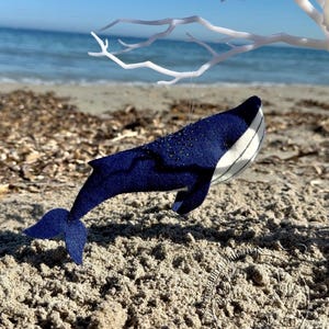 Whale Felt Sewing Pattern Bundle | Ocean Animal Pattern | Baby Mobile DIY | Felt Animal Sewing Pattern | PDF Pattern | Video Tutorial