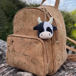 Felt Cow Head Sewing Pattern | DIY Bag Charm, Keychain, Ornament | PDF + Video Tutorial