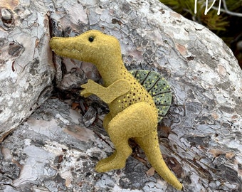 Spinosaurus Dinosaur Felt Animal Sewing Pattern: DIY Jurassic Mobile (PDF)