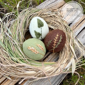 Embroidered Felt Easter Egg Pattern | PDF + Video