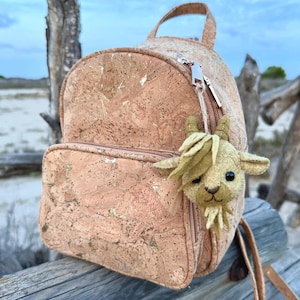 Felt Billy Goat Head Sewing Pattern | DIY Bag Charm, Keychain, Ornament | PDF + Video Tutorial