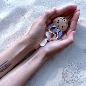 Felt Mini Jellyfish Sewing Pattern, Ocean Plush Toy PDF, Baby Mobile Tutorial