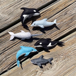 Sea Creatures Sewing Pattern Bundle (6 Designs) – Felt Ocean Animals PDF