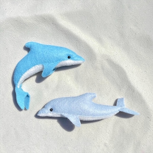 Dolphin Felt Sewing Pattern PDF — Ocean Animal Plush DIY