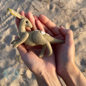 Parasaurolophus Dinosaur Sewing Pattern: DIY Felt Animal (PDF Pattern)