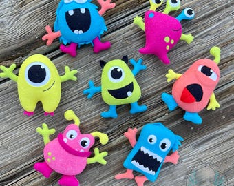 Halloween Monster Plush Sewing Pattern Mega Bundle PDF | Set of 7 DIY Felt Toys