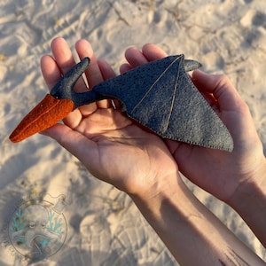 Felt Pterodactyl DIY Sewing Pattern: Stuffed Dinosaur Project (PDF)
