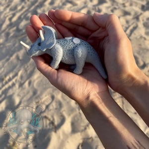 Triceratops Dinosaur Sewing Pattern: DIY Felt Animal (PDF Pattern)