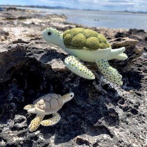 Felt Turtle Sewing Pattern: Ocean Creature Ornament DIY (PDF)