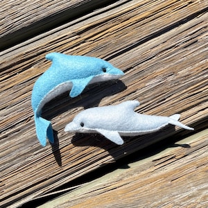 Dolphin Felt Sewing Pattern PDF — Ocean Animal Plush DIY