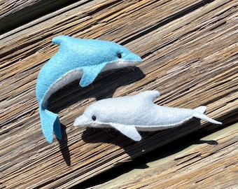 Dolphin Felt Sewing Pattern PDF — Ocean Animal Plush DIY
