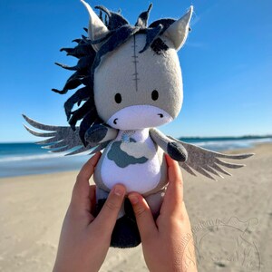 Felt Pegasus Sewing Pattern PDF, Fantasy Horse Plush Tutorial, Magical Baby Pegasus DIY