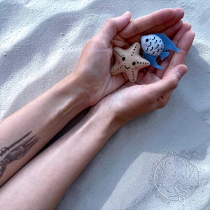 Felt Fish and Starfish Sewing Pattern, Ocean Plush Toy PDF, Baby Mobile Tutorial