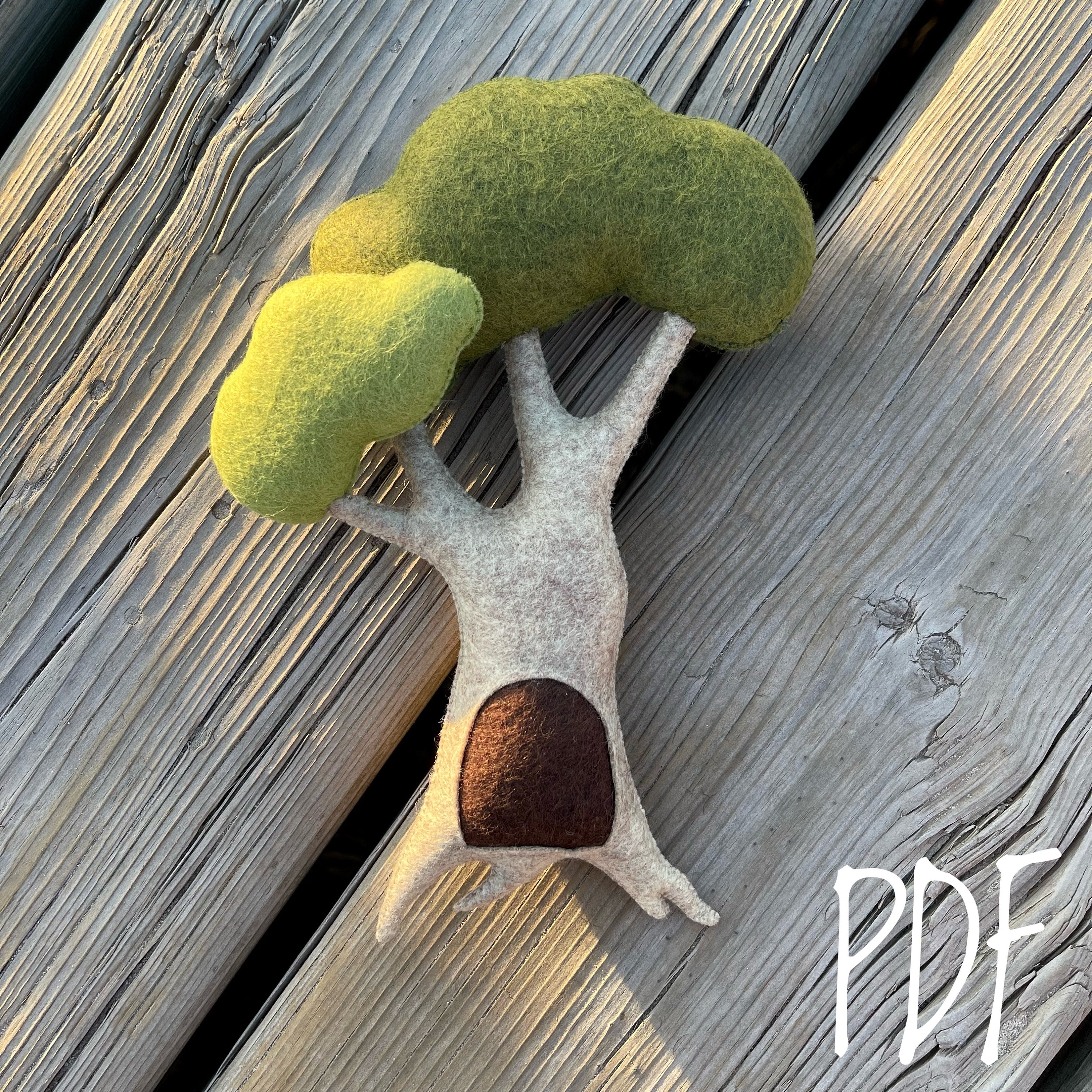Felt Tree Sewing Pattern, DIY Woodland Project (PDF Pattern) - Etsy