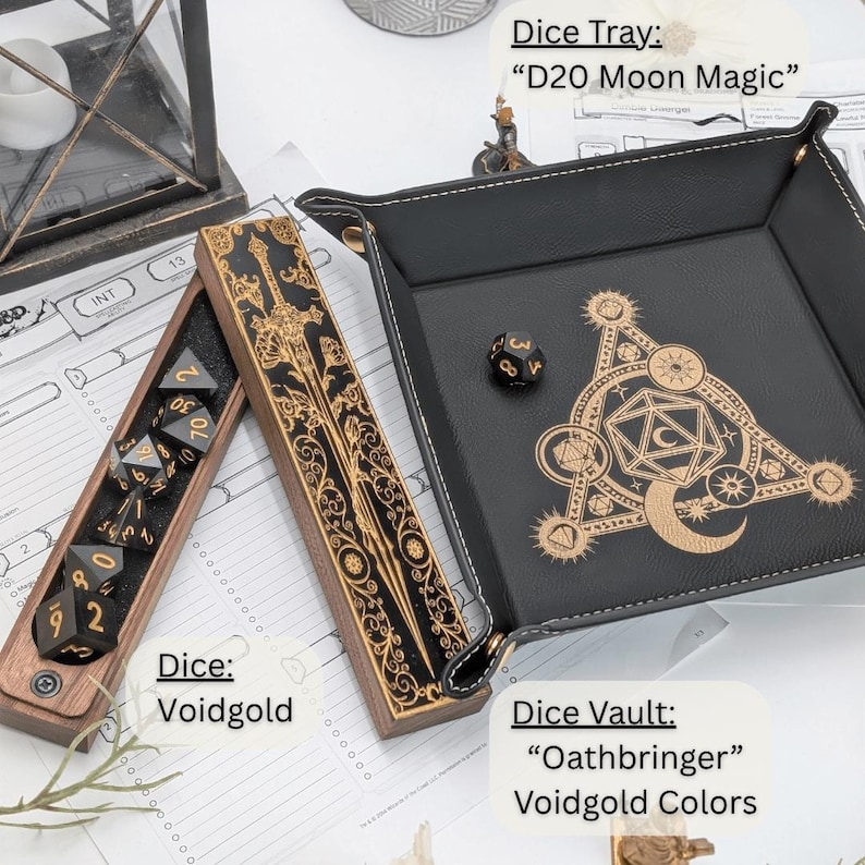Dice Locker Oathbinder Dice Vault- Premium Wooden Dice Storage Box for Dnd - Etsy